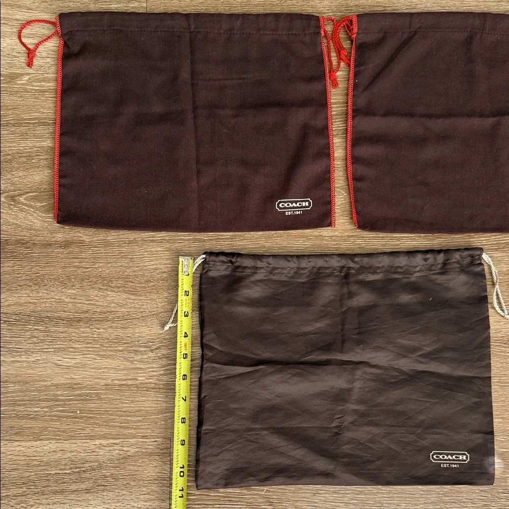 COACH Drawstring Dust Bags Lot of 3 - Picture 7 of 9